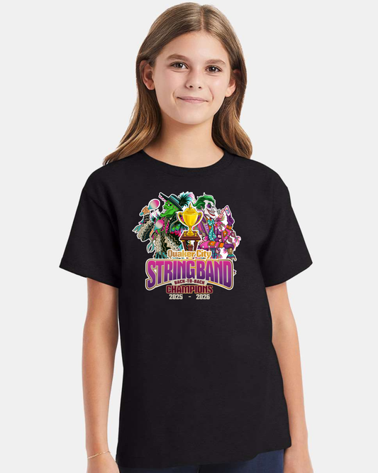 Quaker City String Band Back-to-Back Champions Youth T-Shirt